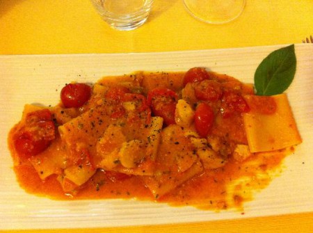 Paccheri allo scorfano